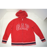 GAP KIDS Red Logo HOODIE Full Zip Up Hooded Sweatshirt  &amp; Pants Sz M (8) - $22.90 CAD