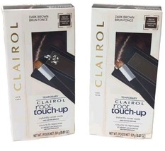 2 x Clairol Temporary ROOT TOUCH UP Concealing Hair POWDER Dark Brown - $19.99