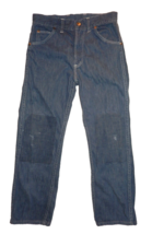Vintage 1960&#39;s Sears Roebuck Circle 7 Denim Jeans Boy&#39;s 26 x 23 1/4&quot; Distressed - £43.96 GBP