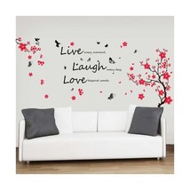 Walplus Wall Stickers Flower Blossom Butterflies Quote Live Laugh Love M... - £16.76 GBP