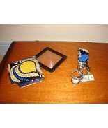Vera Bradley Ellie Blue Magnifier &amp; Loop Keychain - €33,62 EUR