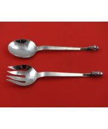 Blossom by Unknown Mexican Sterling Silver Salad Serving Set 3-D flower ... - £224.47 GBP