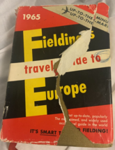Vintage Fielding&#39;s Travel Guide To Europe 1965 Edition Tourists Hardcover - £4.89 GBP