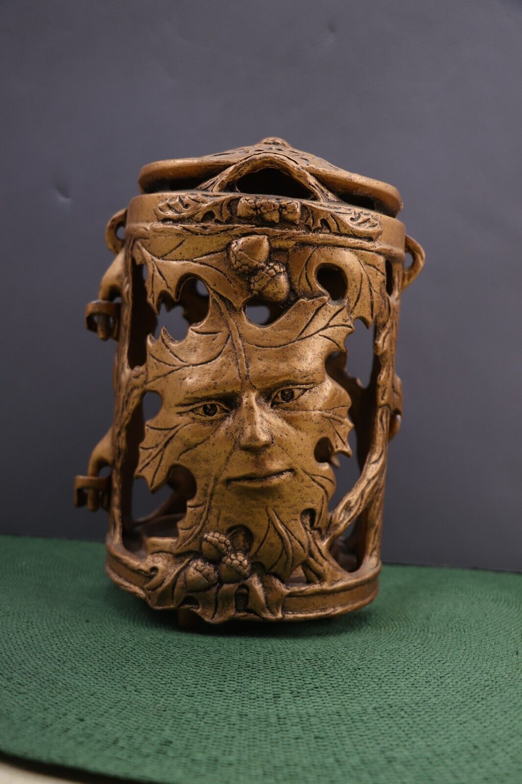 Primary image for Green Man World Of Science Spirit Of The Forest Metal Candle Holder Lantern