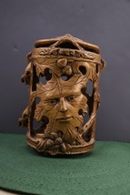 Green Man World Of Science Spirit Of The Forest Metal Candle Holder Lantern - $48.61