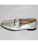 Sam Edelman Silver Loraine Leather Bit Loafer Loafers Flats size 6.5 - $35.87 CAD