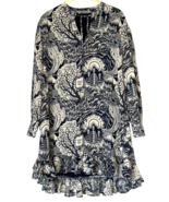 Scotch &amp; Soda Dress Womens Size L Blue Storytelling Short Shift Long Sle... - $74.90 CAD
