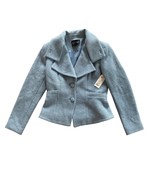 Etcetera Womens Blue Boucle Blazer Jacket Size 4 Polyester/Wool Blend MS... - $840.45 MXN