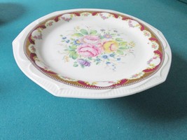 Limoges Cake Stand, Gold and red Decorations, 5&quot; Tall by 8&quot; diam[a4cakestd] - $549.06 MXN