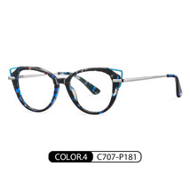 Internet Celebrity Anti-Blue Light Glasses Bj9215  Cat Eye Plate Plain Glasses M - £16.09 GBP