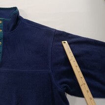 Vintage Woolrich Men's Faded Blue 1/4 Snap Buttons Pullover Sweatshirt Sz Large image 7