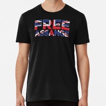 Free Assange Union Jack S to 5XL Made in the USA T-Shirt - $22.80