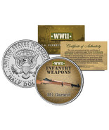M1 GARAND * WWII Infantry Weapons * JFK Kennedy Half Dollar U.S. Coin - $12.95
