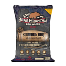 Bear Mountain Pellets Smoker Grill Bbq Wood Pellet Barbecue Bourbon 40LB Bag New - $37.99