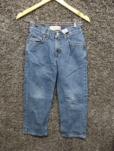Levi 550 Jeans Boys 10 Reg 25x25 Blue Relaxed Fit Tapered Leg Casual Denim Pants - £13.10 GBP