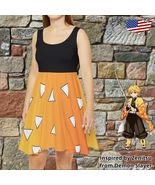 Zenitsu Skater Dress Demon Slayer inspired Anime Clothing Manga Cosplay ... - $46.02+