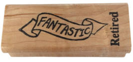 Touche Rubber Stamp Fantastic Banner Teacher Grading Papers Word Inspire Student - £3.12 GBP