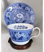 SPODE The Blue Room Collection BOTANICAL BLUE Tea Cup &amp; Saucer Set - NOS - £23.42 GBP