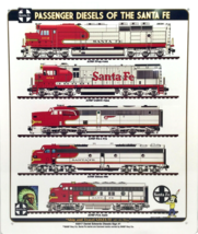 Santa Fe Railroad Diesel Locomotives #1 Train Sign | Aluminum | 12&quot;x10&quot; - £22.25 GBP
