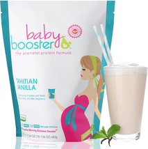 Baby Booster Tahitian Vanilla Prenatal Vitamin &amp; Protein Shake Caffeine Free1 Lb - £42.54 GBP