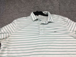 Vineyard Vines Polo Shirt Mens Large performance stripes whale golf - $12.86