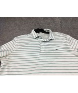 Vineyard Vines Polo Shirt Mens Large performance stripes whale golf - $12.86