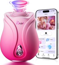 Rose Sex Toy Sucking Vibrator Womens Sex Toys Adult Toy with 10 Sucking ... - $21.36 CAD