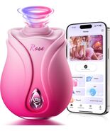 Rose Sex Toy Sucking Vibrator Womens Sex Toys Adult Toy with 10 Sucking ... - $21.12 CAD