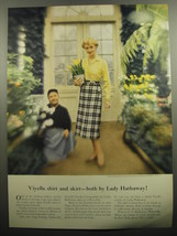 1957 Hathaway Shirts Ad - Viyella shirt and skirt - both by Lady Hathaway - £14.48 GBP