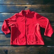 Mountain Lake Women&#39;s Solid Red 3X Fluffy Fleece Full Zip Winter Jacket ... - $19.42