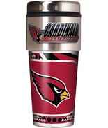 Arizona Cardinals Metallic Travel Tumbler Stainless Steel 16oz - $34.28 CAD