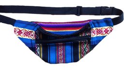 Fair Trade Peruvian Funky Hippy Bumbag/Wallet/Purse/Waist Pack (blue 493) - £17.66 GBP