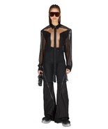 Rick Owens Fogpocket Jumbo Outershirt Sheer Net Oversized Architectural Shirt 38 - $1,450.00