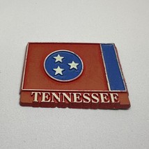 Vintage Tennessee Flag Souvenir MCL Rubber Stamp Magnet - $9.69