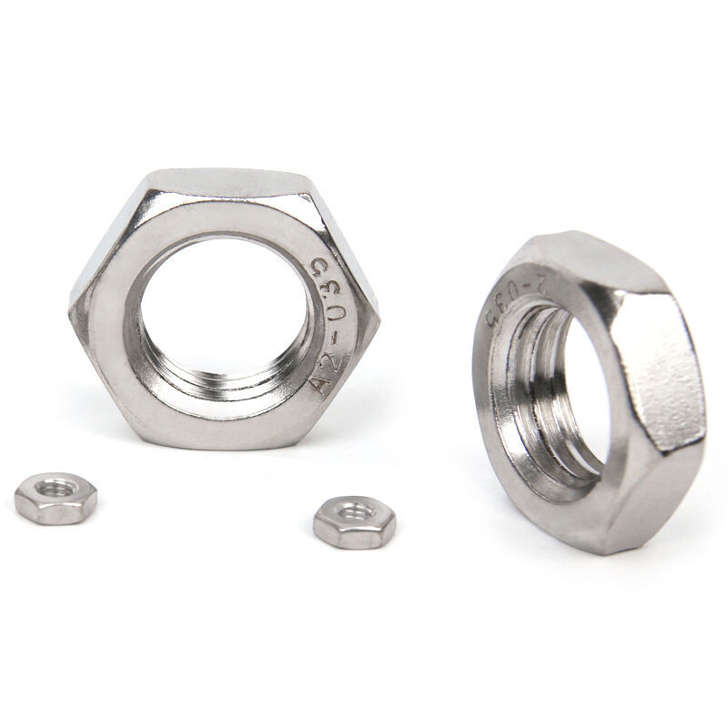 304 Stainless Steel Size M25 - M64 Thin Hex Nuts Right Hand Fine Thread - $6.85+