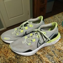 Nike Renew Run Gray/Black/Volt Running Shoes Men&#39;s Size 12, CK6357-006 - £33.23 GBP