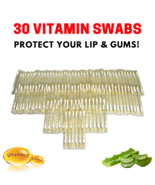 30 TEETH WHITENING VITAMIN E SWABS FOR LIP &amp; GUMS PROTECTION MOISTURIZIN... - $15.07 CAD