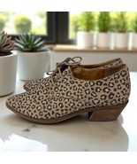 lucky brand erreka leopard Animal Print oxford, size 7 37.5 Pointed Toe ... - €25,47 EUR