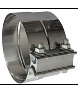 5&quot; Flat Band Clamp TORCTITE Preformed Stainless Exhaust Step Lap Joint H... - $148.25 MXN