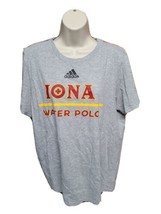 Adidas Iona College Water Polo Womens Large Gray TShirt - £16.08 GBP