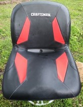 Craftsman Riding Lawn Mower  Medium Back Black &amp; Red Seat 3 bolt Mount  - £132.58 GBP