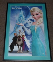 Idina Menzel Signed Framed 29x41 Frozen Poster Display JSA Voice of Elsa - £387.89 GBP