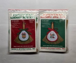 Christmas Broom Bib Cross Stitch Kits Noel &amp; Joy Ornament  - £15.81 GBP