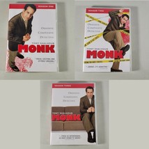 Monk DVD Lot Season One Two Three Box Sets 4 Discs Each Set Widescreen - £9.88 GBP