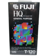 New/Sealed Fujifilm HQ T-120 Blank VHS Tape - $159.54 MXN