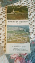 Manitoba Highways 1972 Map - £3.88 GBP