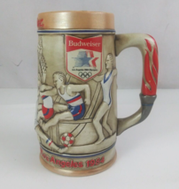 Ceramarte Brazil Budweiser Stein Games Of The XXIIIrd Olympiad Los Angel... - $12.86