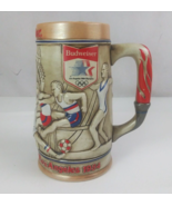 Ceramarte Brazil Budweiser Stein Games Of The XXIIIrd Olympiad Los Angel... - $12.86