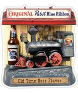 Pabst Blue Ribbon Train Laser Cut Flat Metal Sign - $1,283.17 MXN