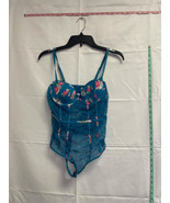 INC International Women&#39;s Blue Floral Lace Bodysuit Size Medium NWOT - $22.44